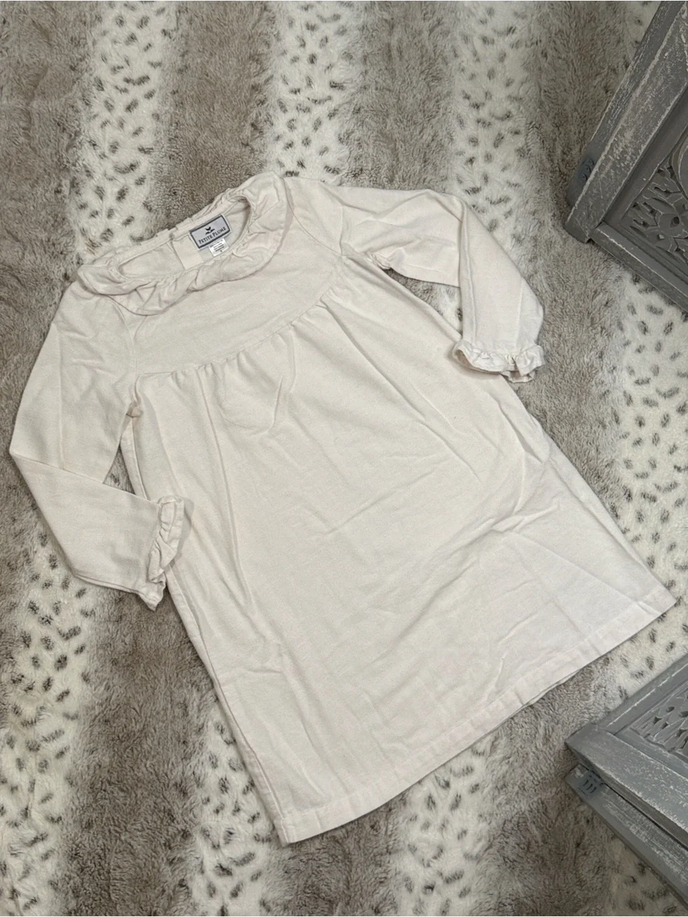 Petite plume twill Delphine long sleeve nightgown girl 5T cottagecore angelic
